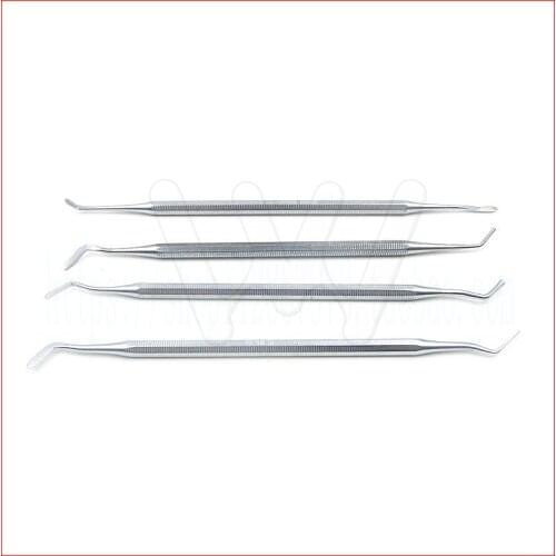 4Pcs/Set Factory outlet Dental Composite Filling Instrument spatula Amalgam Plastic Double Ends