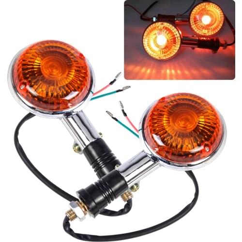 DWCX 2pcs Motorcyclie Turn Signal Light Blinker Indicator Lens for Yamaha Road Star V Star Vmax Virago XJ700 XJ700X XJ750