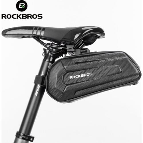 ROCKBROS Bicycle Bag Cycling Saddle Bag Quick Release Seatpost Waterproof Large Capatity Shockproof Bike Rear Bag Accessories