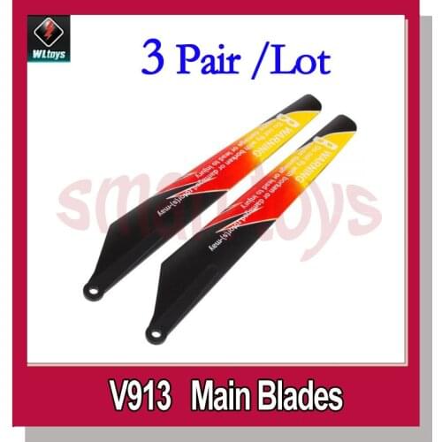 3Pair V913-07 Main Blades for wltoys V913 Helicopter spare parts