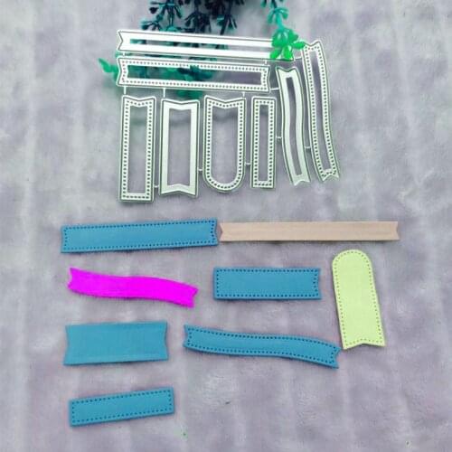 Banner label Metal Cutting Dies for DIY Scrapbooking Album Paper Cards Decorative Crafts Embossing Die Cuts