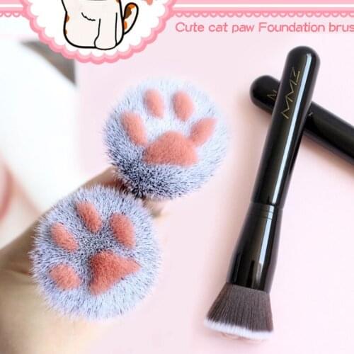 1 Pcs Makeup Brush Suit Contour Powder Foundation Eyebrow Concealer Highlight Eye Shadow Blush Cat Paw Shape Make Up Tool Sets