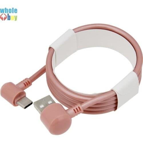 300pcs/lot Wholesale 1m 2m 3m Colorful Round 90 Degree Elbow Game Cable Type C 8pin Micro USB 5pin Data Cable for IPhone Huawei