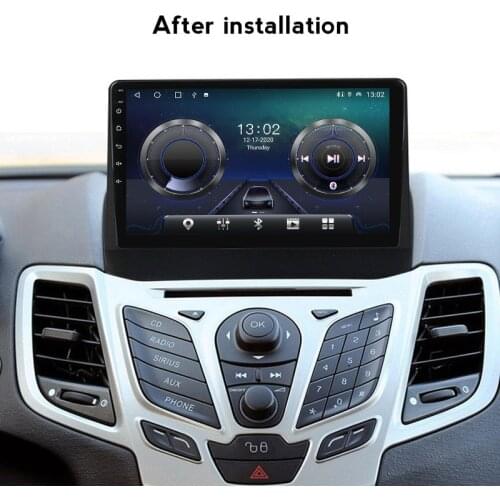 Android 11 6G+128G Car Radio GPS Navigation For Ford Fiesta Mk7 2009 2010 2011- 2017 2018 2019 Multimedia Stereo Audio BT Canbus
