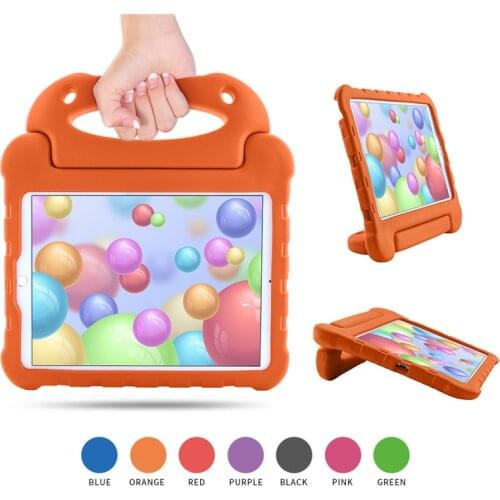 For iPad 10.2 2019 Case Soft TPU Case for iPad 9.7'' Shockprood Protective Soft TPU Cover for iPad 2/3/4 Handle Stand Cases