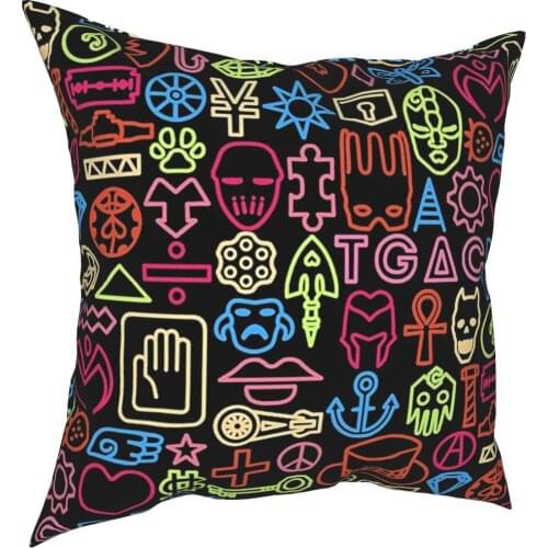 JoJos Bizarre Adventure Pillow Case Home Decor Japan Anime Cushion Cover Throw Pillow for Home Double-sided Printing Print