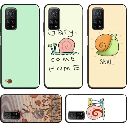Cartoon Animal Snail For POCO X3 Pro F2 F3 M3 Pro Phone Case For Xiaomi Mi 11 Lite Ultra A3 9T 10T Pro Cover