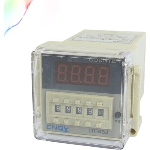DH48JA AC/DC12V 50/60Hz Programmable 8 Pins 1-999900 Digital Counter Relay