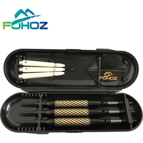 FOHOZ New Top Sale 3pcs/1set Professional 21g Steel Tip Aluminum Alloy Not Rusty Single Spiral Brass Hard Darts Needle Suit
