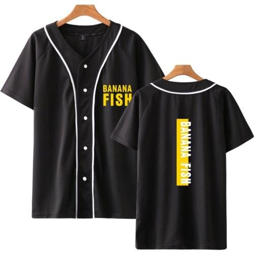 BANANA FISH 2 baseball t shirt men/women/kids Short Sleeve harajuku funny tshirt casual anime t-shirt Tee brand Clothes