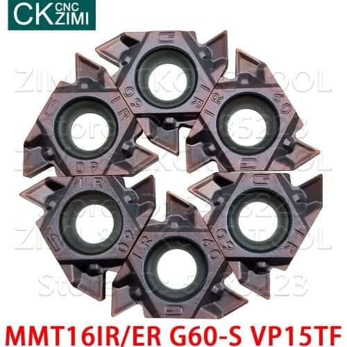 MMT16IR G60-S VP15TF MMT16ER G60-S VP15TF carbide threading inserts tools CNC cutting lathe tools cutter machine MMT 16IR 16ER