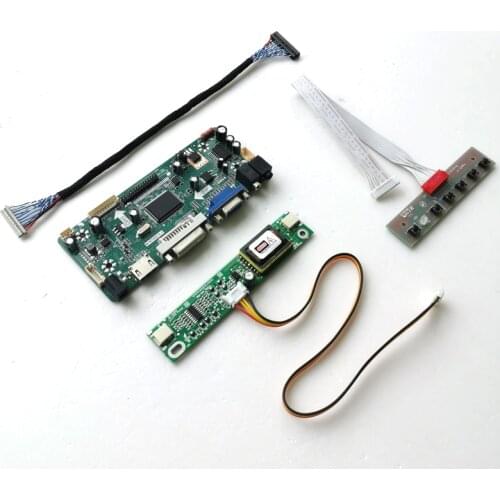 For M150XN07 V1 V2 V3 CCFL LVDS 20Pin 1024*768 15" MNT68676 display controller drive card DVI VGA LCD panel monitor DIY kit