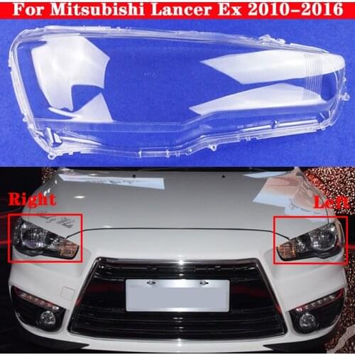 For Mitsubishi Lancer Ex 2010-2016 Car Front Headlight Cover Auto Headlamp Lampshade Lampcover Head Lamp light glass Lens Shell