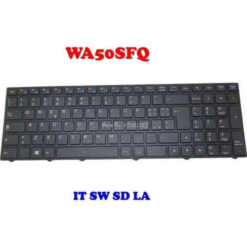 LA IT SW SD Keyboard For CLEVO MP-13M16I0-430 6-80-WA500-100-1 MP-13M16LA-430 6-80-WA500-480-1 MP-13M16DN-430 MP-13M16CH-430