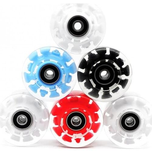 40%HOT4Pcs Luminous Flash Roller Skating Skateboard Wheels with Bearing Magnetic Core