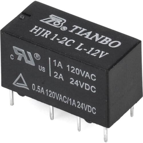 Wholesale 10pcs/lot relay HJR1-2C-L-12V