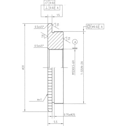 S-Mount to C-Mount Adapter Flat (AD02F)