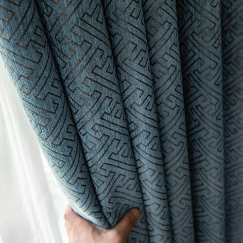 Custom Thickened Chenille Window Blackout Curtains Finished Bedroom Living Room Nordic Shading Fabric Shade
