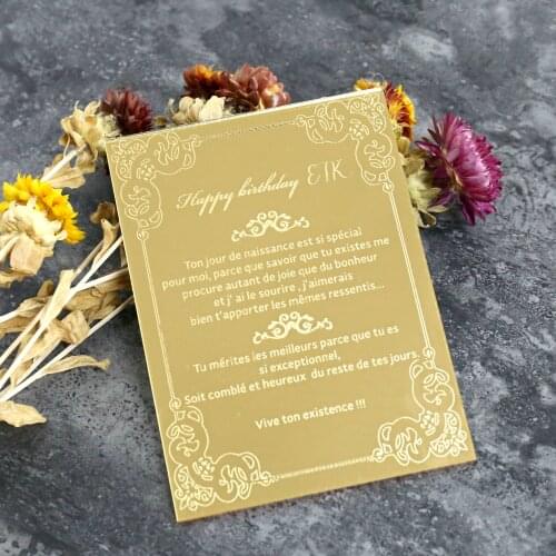Customized Gold wedding menu Dinner party table decor Bridal shower Food invitation card Laser engraved Wedding signs Reception