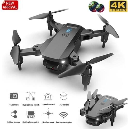 S603 RC Mini Drone 4K HD Dual Camera Aerial Photography WIFI FPV Real-Time Transmission Height Hold Foldable Quadcopter Kids Toy
