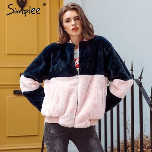 SIMPLEE Women's Bomber Jackets