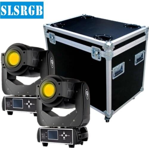Flightcase 2in1 For 2XLOT 90W Gobo LED Moving Head Light 3 Face Prism With LCD Display DMX Controller 6/16 Channel High Quality