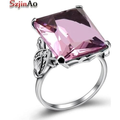 Szjinao Rings With Crystals