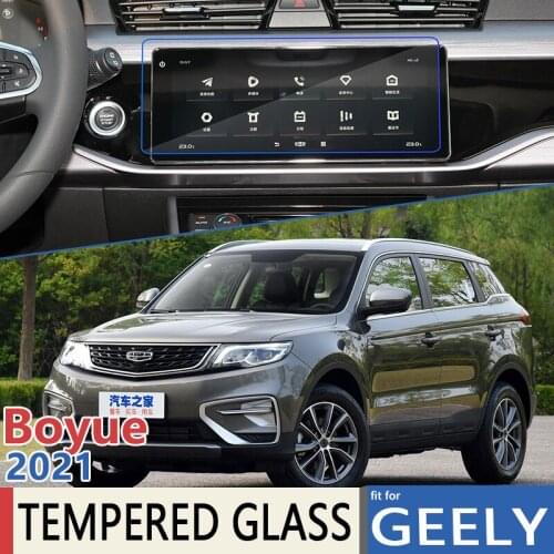 For Geely Boyue NL-3 2021 Car Navigation Auto GPS Anti-Fingerpr Ultra-Thin Film Full Screen Protector Tempered Glass Accessories