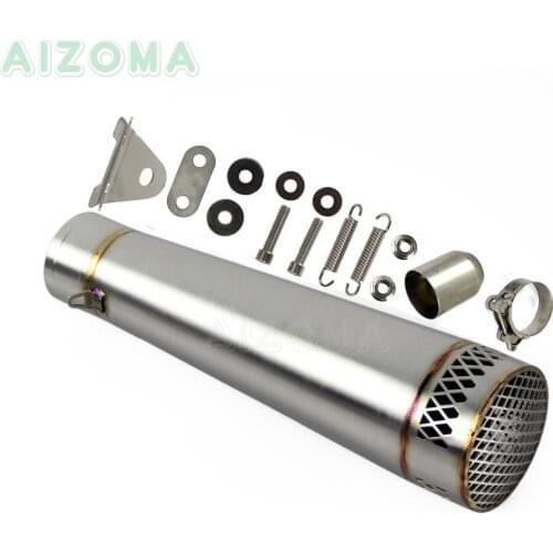 Universal 38mm-51mm Motorcycle Stainless Steel Exhaust Pipe Muffler For Triumph Benelli Honda CBR600RR CBR125RR