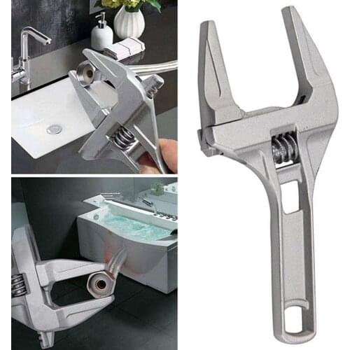 16-68mm Universal Repair Set Bathroom Hand Tools Large Opening Pipe Wrench Nut Key Adjustable Wrench Spanner Repair Set Tools