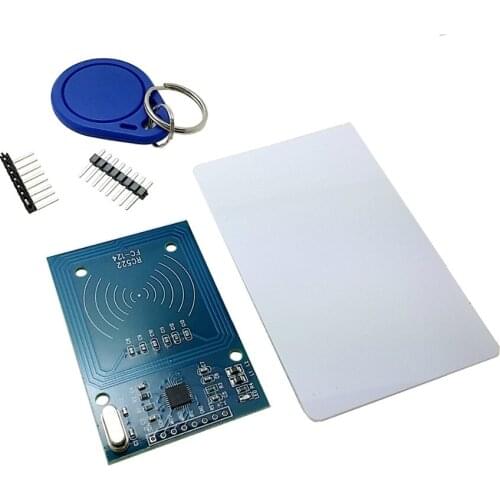 High Quality MFRC-522 RC522 RFID NFC Reader RF IC Card Inductive Sensor Module For Arduino Module + S50 NFC Card + NFC Key Ring