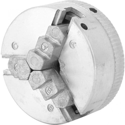 Z011 Mini Drill Chuck Zinc Alloy Manual Self-Centering Metal 3-Jaw Lathe Chuck Clamp With 2 Chuck Key For CNC Lathe Machine Tool