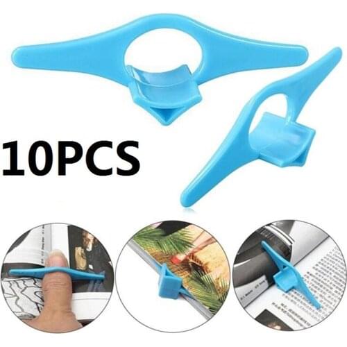 10PCS Book Page Holder thumb bookmark PP material Reading Accessories Gifts for Readers Book Lovers Bookworm librarian Literary