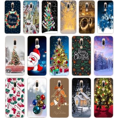 342FG New Year Snowman Colorful Merry Christmas 2 gift Soft Silicone Tpu Cover phone Case for Meizu M5 M5C M5S Note M6 M6S M6T