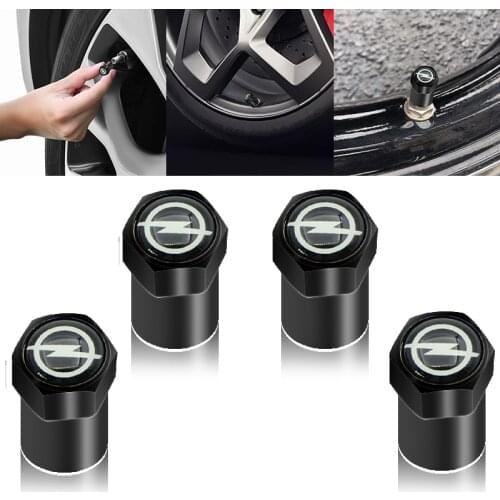 4pcs Wheel Tire Parts Valve Stem Caps Cover Wheel Tire Valve Cap for Opel Astra H G J Insignia Mokka Zafira Corsa Vectra C D