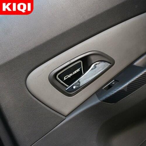 4Pcs/Set Car Inside Door Bowl Cover Trim Stickers Fit for Chevrolet Cruze Sedan Hatchback 2009 - 2014 Accessories