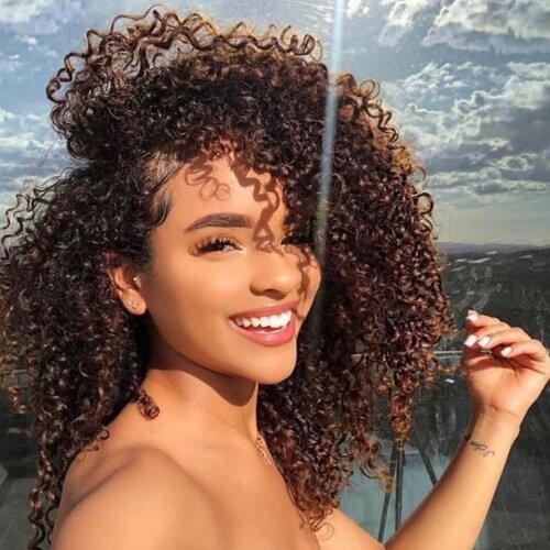 Aidaiya Synthetic Afro Kinky Curly Wig for Women Natural Color Available 24 inch Afro High Temperature Hair