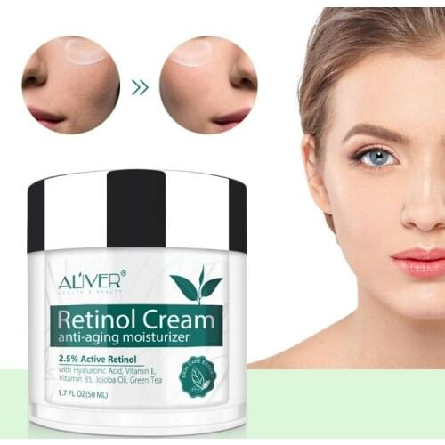 ALIVER Face Cream 50ml Vitamin A Lifting Anti-Aging Remove Wrinkle Whitening Brightening Moisturizing Facial Skin Care TSLM1