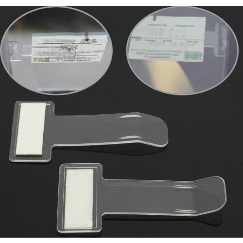 Car Stickers Mini Transparent Ticket Folder for Hyundai Solaris I30 IX35 Nissan Qashqai J11 Juke X-trail T32 Citroen C4 C5 C3
