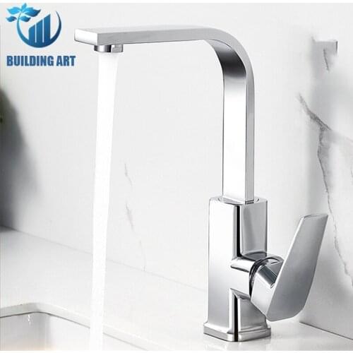 Free Shipping Brass Basin Sink Faucet Bathroom Washbasin Faucet Hot Cold Mixer Crane Shower&Column Mode Brass Flat Rotatable