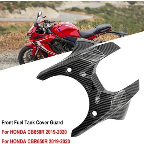 CB 650R CBR 650R Carbon Fiber Motorcycle Front Fuel Gas Tank Cover Guard Protector For Honda CBR650R CB650R 2019 2020 2021