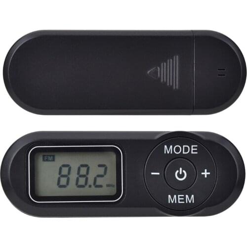 Digital Pocket FM Radio FM:64-108MHz Portable FM Radio Receiver with LCD Display Neck Lanyard 3.5mm Headphone Drop Shipping