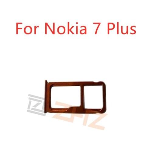 For Nokia 7 plus Card Tray Holder SIM Card Micro SD Card Slot Adapter Replacement Repair Spare Parts