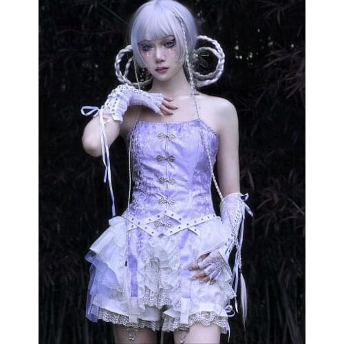 Harajuku Gothic Women Sexy Lace Strapless Corset Bustier Top Mujer Summer Tank Tube Tops Tanks Chic Streetwear