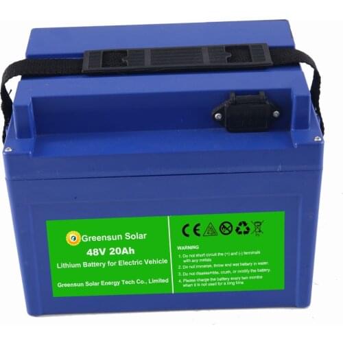 China best quality 48v 20ah rechargeable battery lithium ion battery solar 48v 20ah