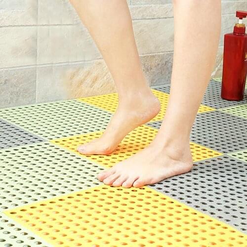 Hot pvc Bath Mats shower floor non-slip Rug 30X30cm massage carpet Safety WC balcony Kitchen floor Drain cover Feet Pad