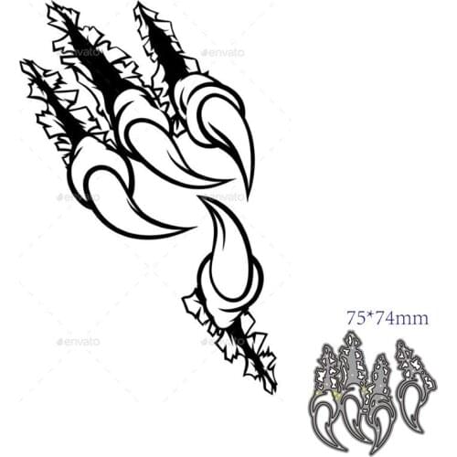 Metal cutting dies cut die mold paw decoration Scrapbook paper craft knife mould blade punch stencils dies