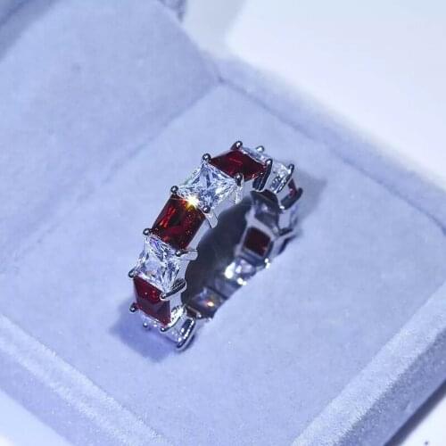 Fashion Full Pave AAA Zircon Silvery Rings Luxury High Quality Aesthetic Jewelry Various Shapes Available Women Punk Party Gift