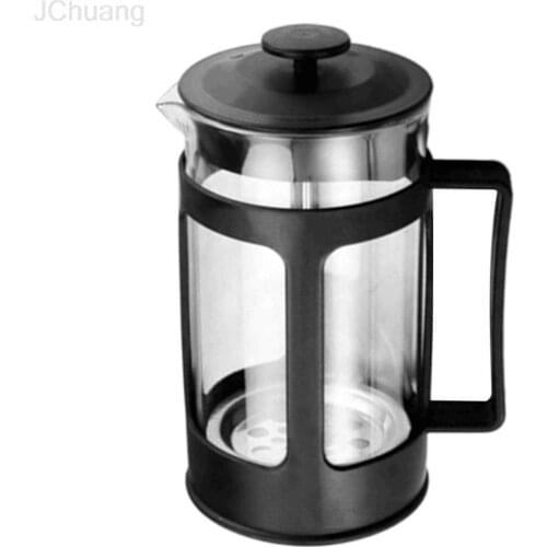 Creative Glass French press Cup coffee pots black Coffee Tea Pot Manual Infusers Percolator Tool Tea Cup Pot Filter