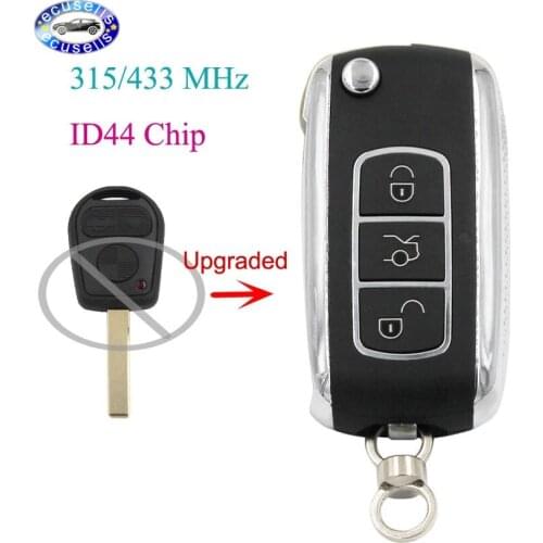 Upgraded Replacement Remote Car Key Fob 315/433MHz ID44 Chip for Land Rover Range Rover 2002-2006